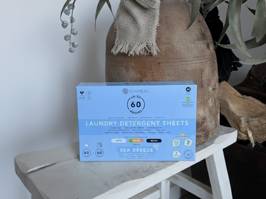 Cosmeau wasstrips verpakking en dosering